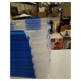 Ezy Storage 75L Storage Boxes Clear, 25.2in x 18.5in x 13.1 in