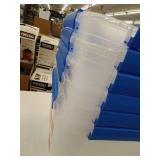 Ezy Storage 75L Storage Boxes Clear, 25.2in x 18.5in x 13.1 in
