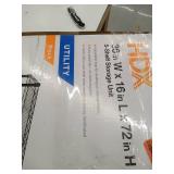 Black 5-Tier Steel Wire Shelving Unit (36 in. W x 72 in. H x 16 in. D) Model: 21656PS-1