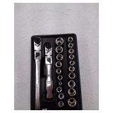 GEARWRENCH 1/4 in. Drive 6-Point SAE/Metric Slim Flex-Head Ratchet and Socket Mechanics Tool Set (55-Piece)Model: 81039