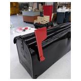 Gibraltar Mailboxe Elite Medium, Steel, Post Mount Mailbox, Black, Model: E1100B00