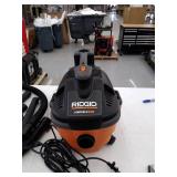 RIDGID 4 Gallon 5.0-Peak HP Portable Wet/Dry Shop Vacuum, Orange/ Peaches, Model: WD4070