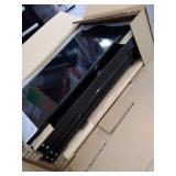 Husky Ready-to-Assemble 24-Gauge Steel 2-Door Garage Base Cabinet in Black (28 in. W x 32 in. H x 18 in. D), Model: G2801B-US