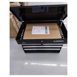 33 in. W 4-Drawer Mechanics Tool Utility Cart in Gloss Black