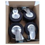 33 in. W 4-Drawer Mechanics Tool Utility Cart in Gloss Black