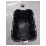 45 Gal. Latch and Stack Tote in Red and Black with Wheels