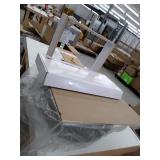 Glacier Bay All-in-One 24.125 in. x 21.375 in. x 35 in. Stainless Steel Laundry Sink with Faucet and White Storage Cabinet