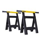 Stanley Adjustable 2 Way Sawhorse 1000 lb. Black