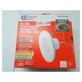 Commercial Electric 6 in. Selectable CCT Integrated LED Recessed Light Trim with Night Light Feature 670 Lumens 11-Watt Dimmable