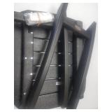 Polywood Outdoor Nautical Side Table Black 21in x 18in