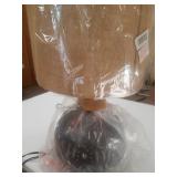 Cory Martin W-1543 21in. Cut Metal with a Base Nightlight Feature Table Lamp - Brown Rustic