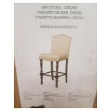 Linon Home Decor Williams Bar Stool Cream