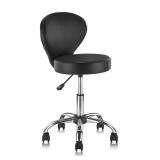KLASIKA Drafting Chair Rolling Swivel Stool With Back Support