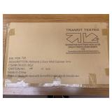 RiverRidge Home Ashland Bath 2-Door Wall Mounted Cabinet with Towel Bar, Gray