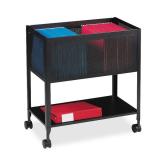 Lorell 1 Drawers Filing Cart Steel , Black