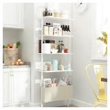 Industrial Ladder Bookshelf 4-Tier Modern Wall Mount Bookcase