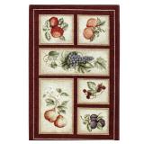 Fresh Fruit Washable Rectangular Accent Rug 30in x46in