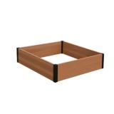 Vita Garden Urban 48 in. x 48 in. Brown PVC Raised Garden Bed