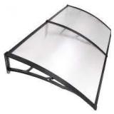 Zimtown 35.4in x 77in Door Window Outdoor Awning Patio Cover UV Rain Snow Protection Black Bracket