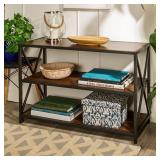 Walker Edison 40 in. X-Frame Media Bookshelf