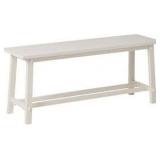 Decor Therapy Kyoto Antique White Bench