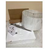 Tapered Tube Floor Lamp Silver (Includes LED Light Bulb) - Project 62