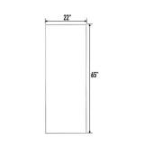 Rose Home Fashion Aluminum Alloy Thickened Frame, Full Length Mirror