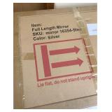 Rose Home Fashion Aluminum Alloy Thickened Frame, Full Length Mirror