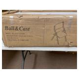 Ball & Cast Kitchen room Dining chair foldable 18 Inch Taupe Set of 2