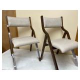 Ball & Cast Kitchen room Dining chair foldable 18 Inch Taupe Set of 2