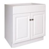 Design House Wyndham 30 inch Unassembled 2-Door Bathroom Vanity Without Top in White