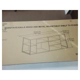 Mainstays kalla wood & metal adjustable shelf TV stand