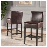Christopher Knight Home Portman Counterstool, Brown 18in W x 23in D x 38.50in H