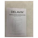 DELAVIN 16in Bathroom Vanity and Sink Combo Freestanding Vanity Set for Small Space Faucet not included