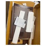 Amazon Basics Modern 5-Tier Ladder Bookshelf Organizer, Solid Rubberwood Frame - Espresso Finish