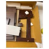 Amazon Basics Modern 5-Tier Ladder Bookshelf Organizer, Solid Rubberwood Frame - Espresso Finish