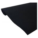 CPR Marine Upholstery Durable Un-Backed Automotive Trim Carpet 72in x 36in Mini Roll (Black)