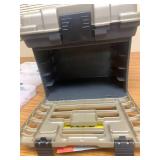 Plano 1354 Stow-N-Go Tool Box with 23500 Series StowAways, Graphite Gray and Sandstone