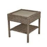 Cambridge Grey Resin Wicker Side Table