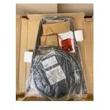 Flash Furniture Crown Back Black Metal Barstool with Black Vinyl Swivel Seat