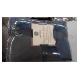 velvet berber throw blue gray