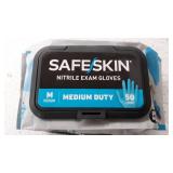 safe skin exam gloves medium duty 50 count size medium
