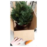 Miniature pre-lit Christmas Tree