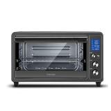 Toshiba Digital Toaster Oven with Double Infrared Heating and Speedy Convection, Larger 6-slice/12-inch Capacity, 1700W, 10 Functions and 6 Accessories Fit All Your Needs