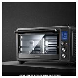 Toshiba Digital Toaster Oven with Double Infrared Heating and Speedy Convection, Larger 6-slice/12-inch Capacity, 1700W, 10 Functions and 6 Accessories Fit All Your Needs