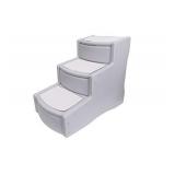 Pet Gear Easy Step III Pet Stairs, 3 Step for Cats/Dogs, Removable Washable Carpet Treads, for Pets Up to 150lbs, No Tools Required, Available in 6 Colors