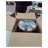 T-fal C99863 Stainless Steel Oven Safe Dishwasher Safe PFOA Free Stock Pot Cookware, 12-Quart, Silver