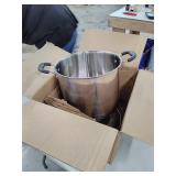 T-fal C99863 Stainless Steel Oven Safe Dishwasher Safe PFOA Free Stock Pot Cookware, 12-Quart, Silver