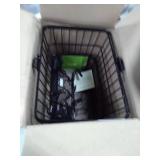 Retrospec Bicycles Detachable Steel Half-Mesh Apollo Bike Basket with Handles, Black