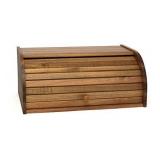 Lipper International Acacia Wood Rolltop Bread Box, 16" x 10-3/4" x 7"